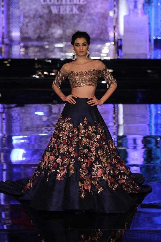 modern wedding dress lehenga